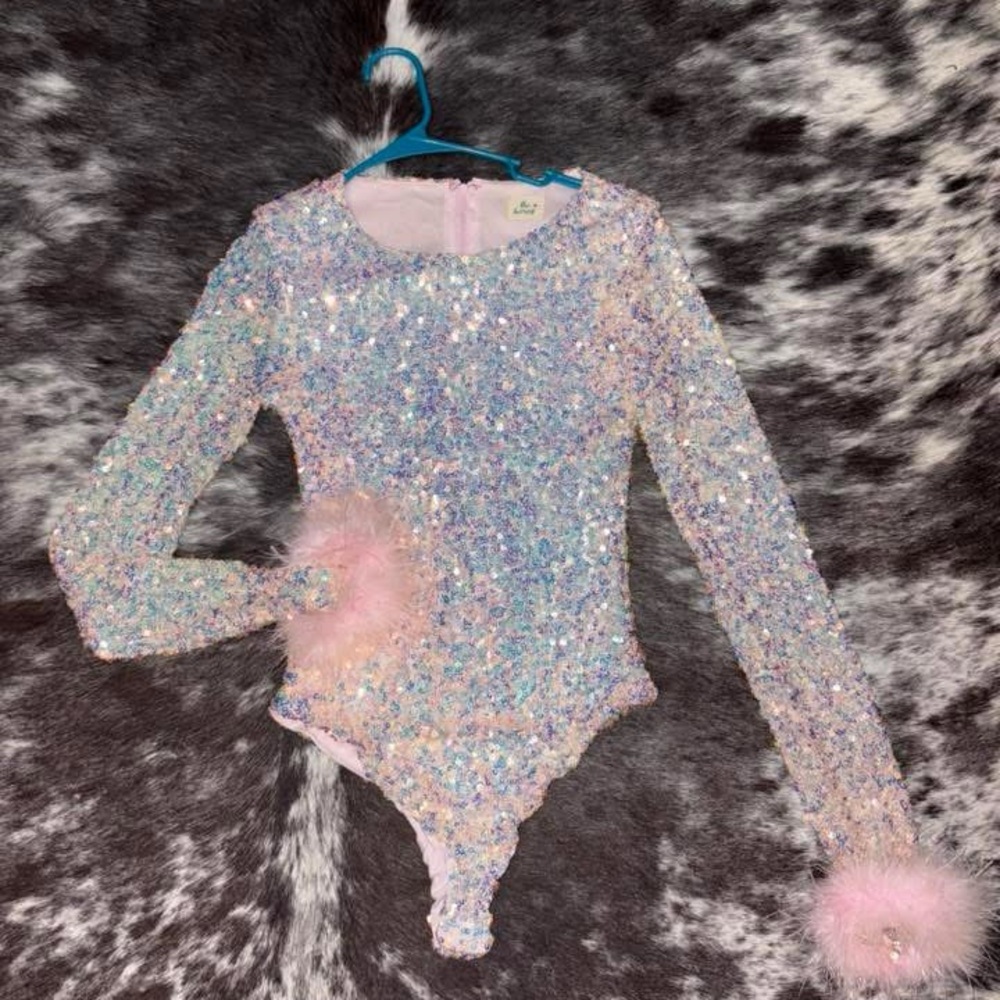 Sparkling Pink Sequin women's One Piece brand new